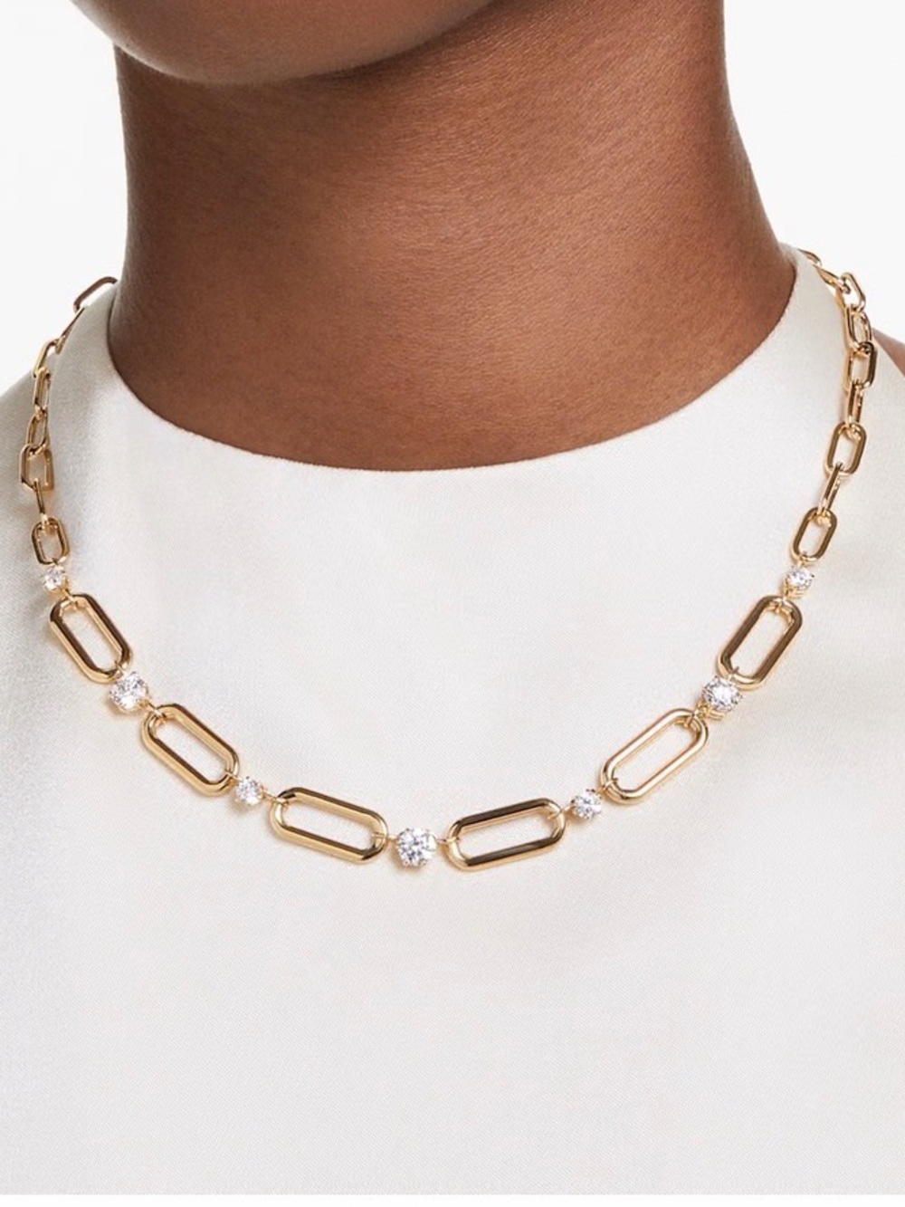 Swarovski - Constella necklace
White, 18K gold finish